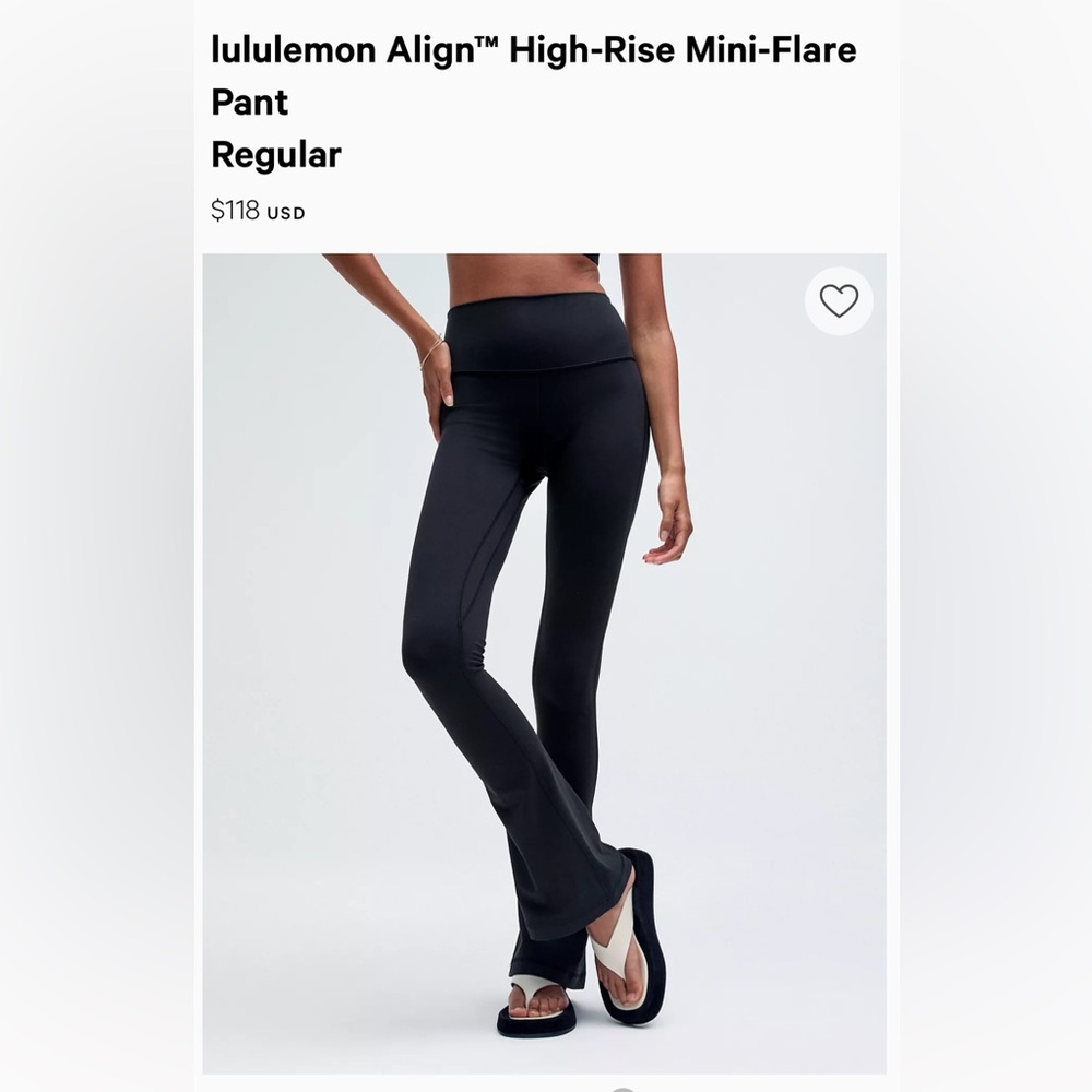 2 Lululemon Mini-Flare Pants